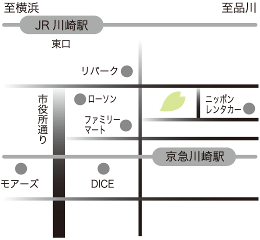 川崎駅前エステsakurakomachiのアクセスマップ